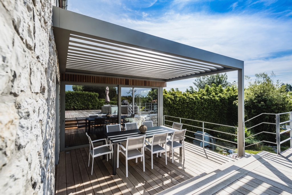 Home office a teraszon